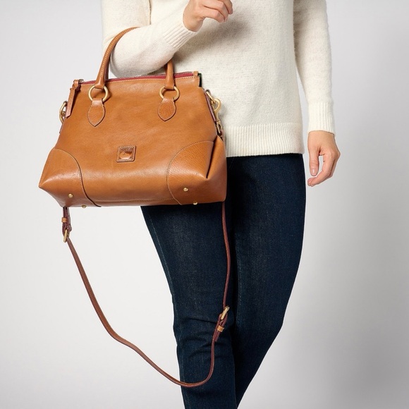 NWT Dooney & Bourke Natural Florentine Leather Large Satchel 30 - Picture 4 of 4